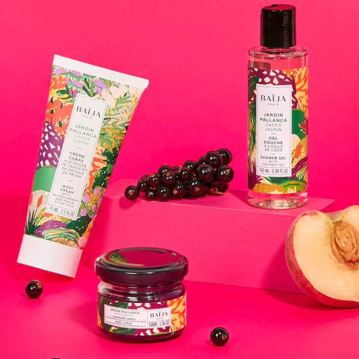 COFFRET SOIN DU CORPS JARDIN PALLANCA (1 crème corps 75ML + 1 gommage 76GR + 1 gel douche 100ML) image